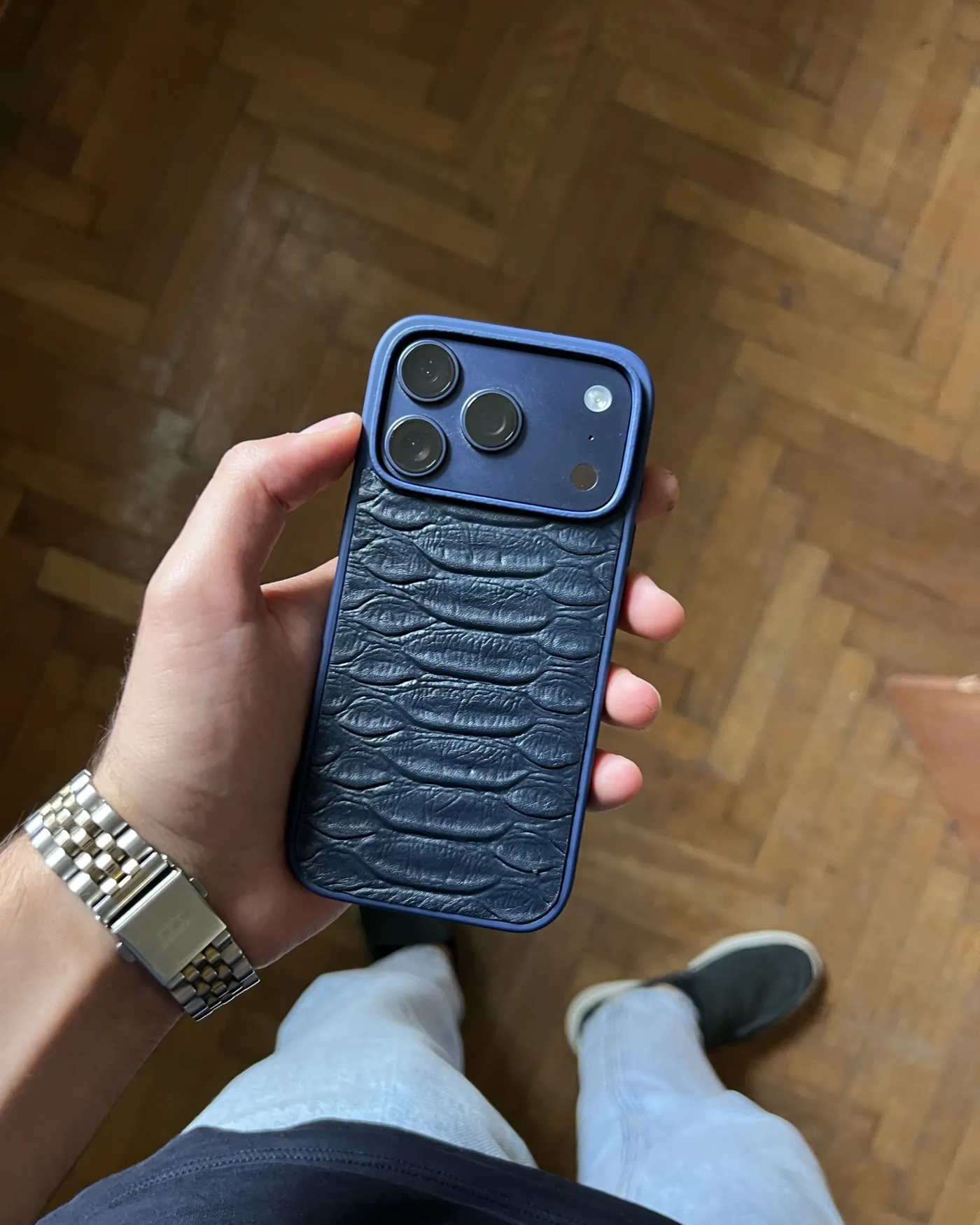 Telefon qabı «Piton» — Tünd göy